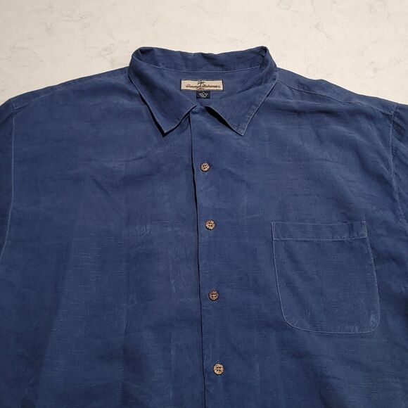 Tommy Bahama Paradise Cove 100% Silk All Over Palm Trees Embroidered Tropical XL - Picture 6 of 6